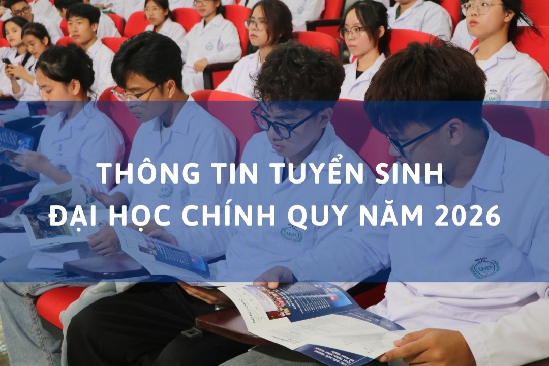 Thông tin tuyển sinh đại học chính quy năm 2026 (Hình thức đào tạo: Chính quy)